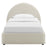 Resort Upholstered Fabric Arched Round Platform Bed