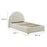 Resort Upholstered Fabric Arched Round Platform Bed