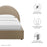 Resort Performance Velvet Arched Round Platform Bed