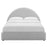 Resort Upholstered Fabric Arched Round Platform Bed