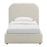 Keynote Upholstered Fabric Curved Platform Bed