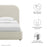 Keynote Upholstered Fabric Curved Platform Bed
