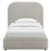 Keynote Upholstered Fabric Curved Platform Bed