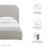Keynote Upholstered Fabric Curved Platform Bed