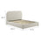Keynote Upholstered Fabric Curved Platform Bed