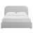 Keynote Upholstered Fabric Curved Platform Bed
