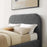 Keynote Upholstered Fabric Curved Platform Bed