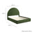 Solana Arched Performance Velvet Platform Bed