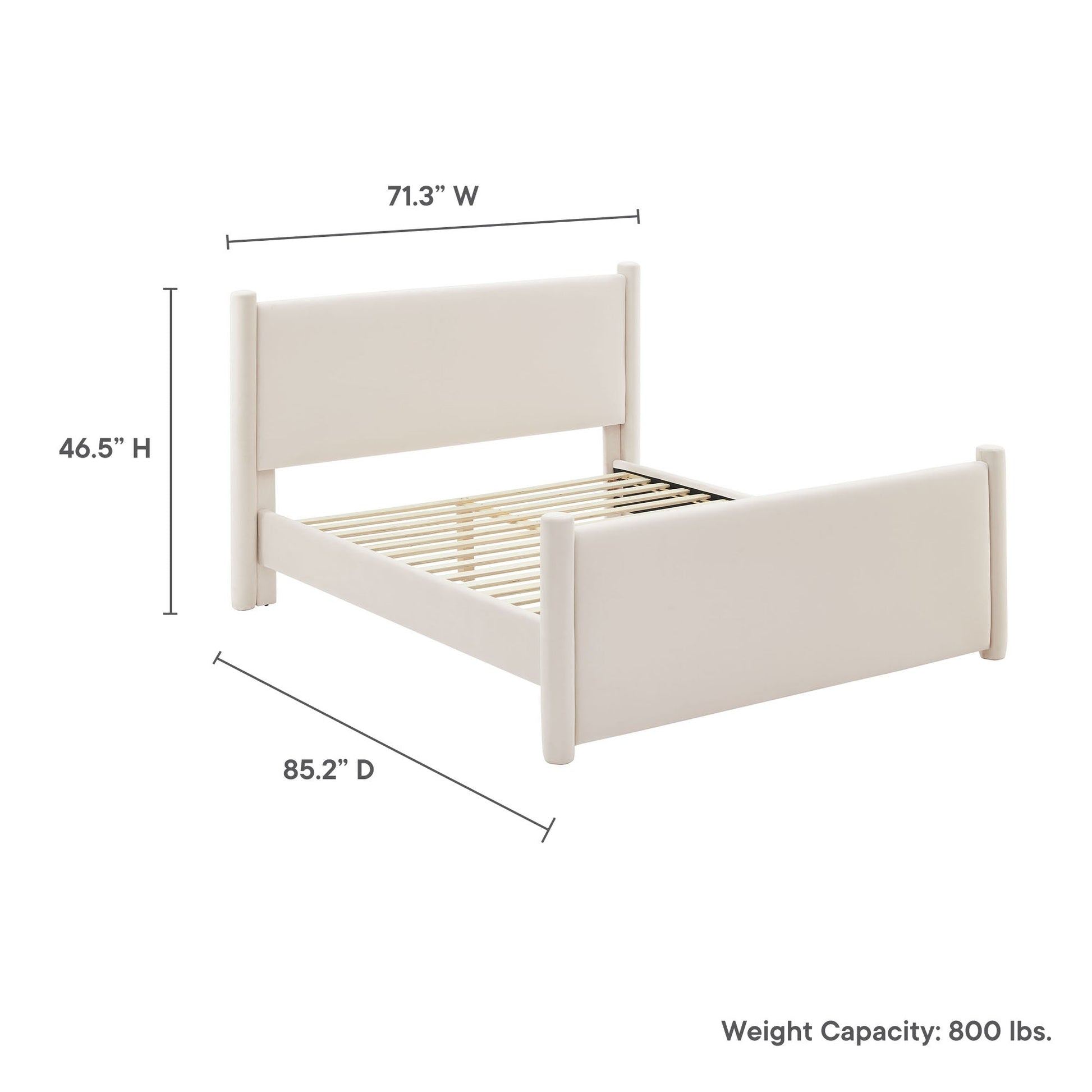Rael Performance Velvet Platform Bed