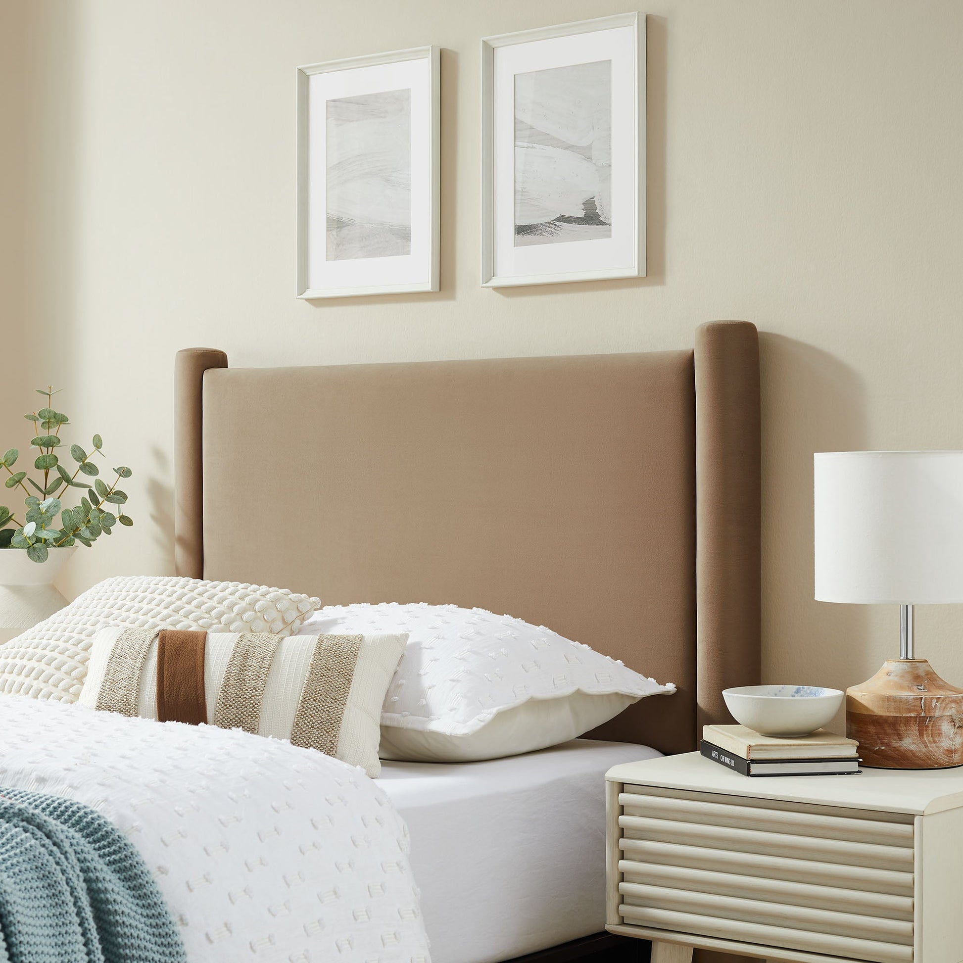 Rael Performance Velvet Headboard