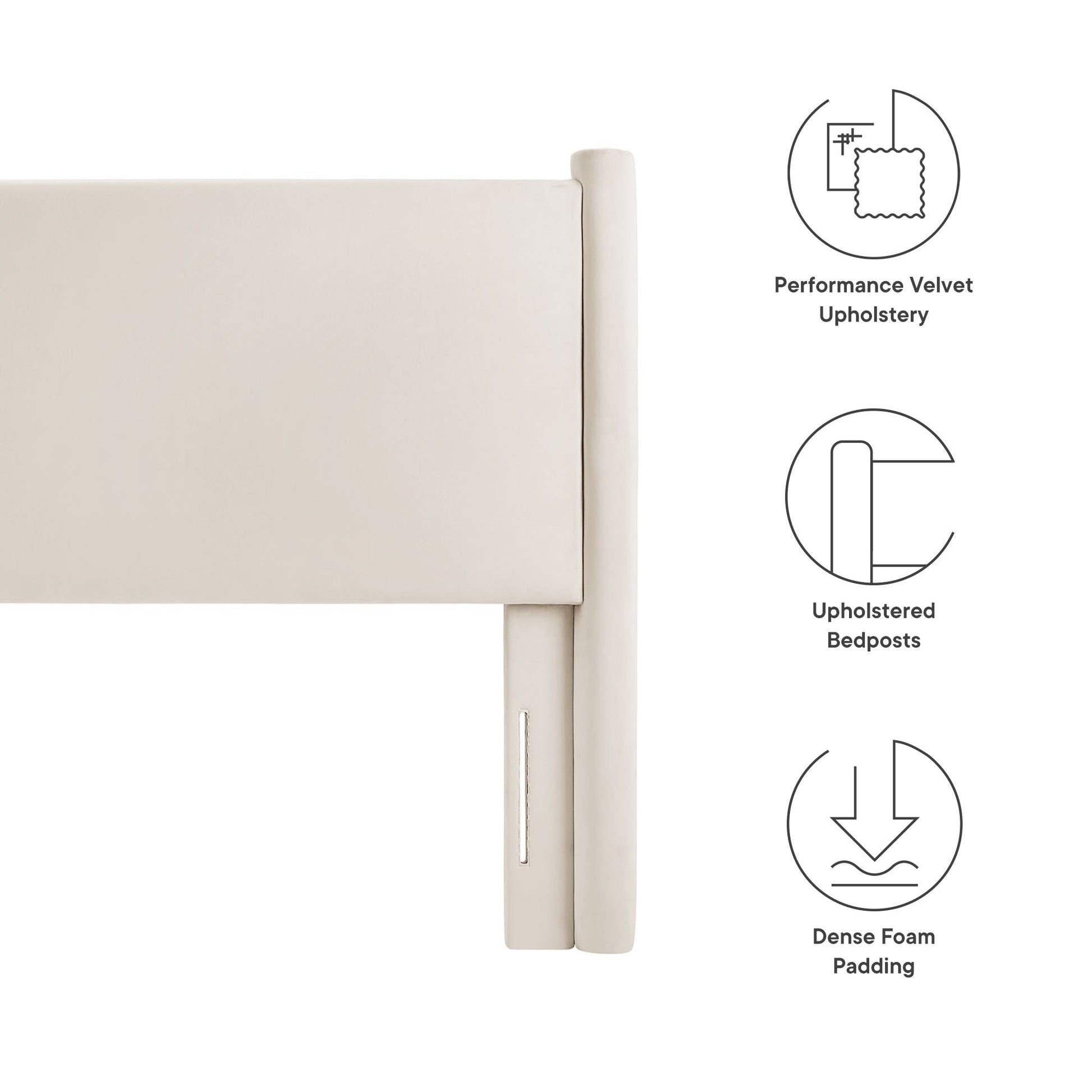 Rael Performance Velvet Headboard