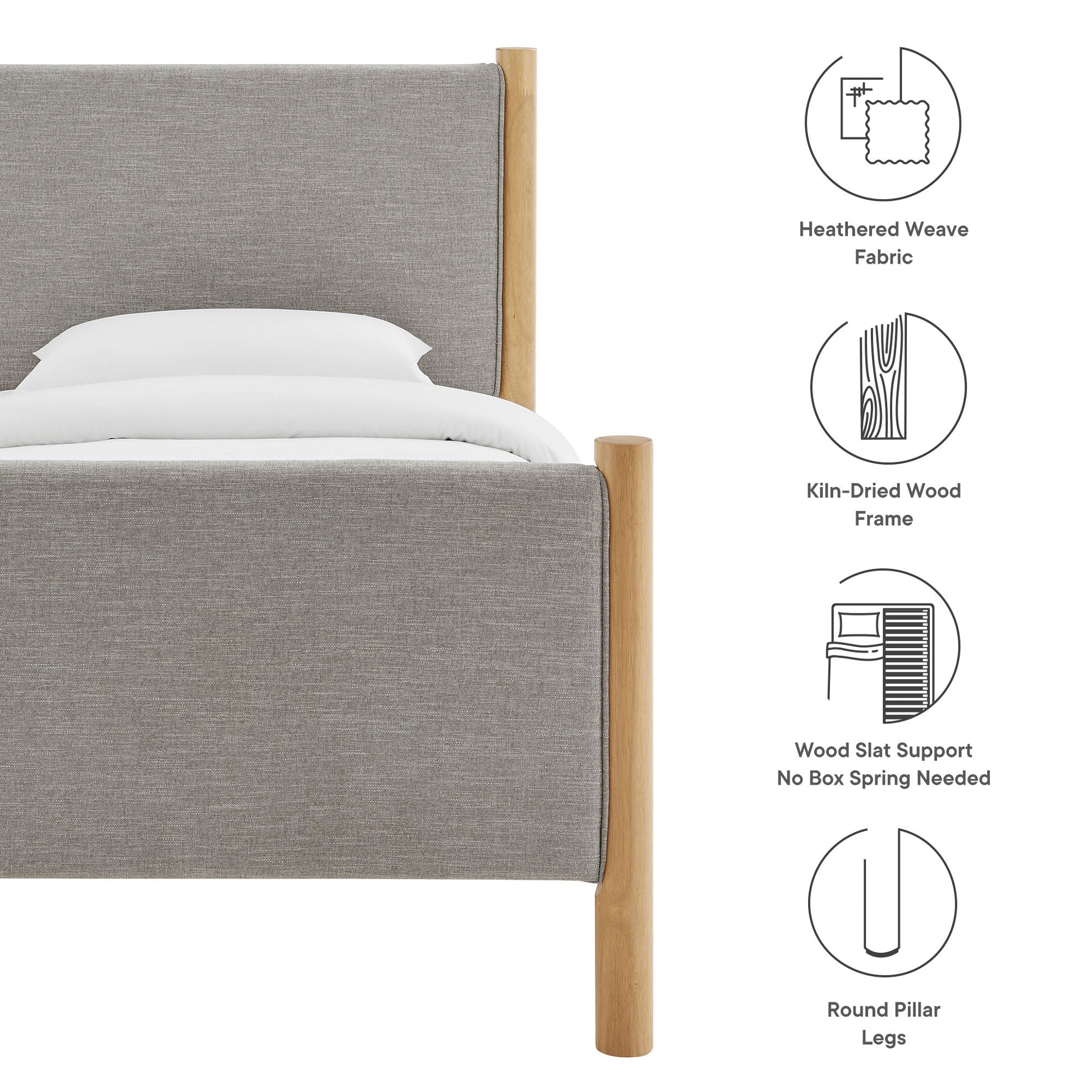 Maven Upholstered Platform Bed