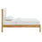 Olea Channel Tufted Boucle Solid Wood Platform Bed