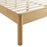 Olea Channel Tufted Boucle Solid Wood Platform Bed