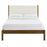 Olea Channel Tufted Boucle Solid Wood Platform Bed