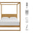 Alva Wood Canopy Platform Bed
