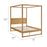 Alva Wood Canopy Platform Bed