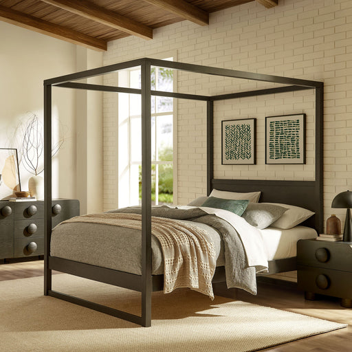 Alva Wood Canopy Platform Bed