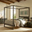 Alva Wood Canopy Platform Bed