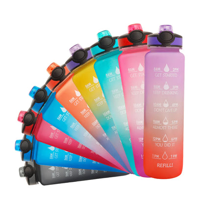 Motivational Hydration Bottle, Time-Track Design