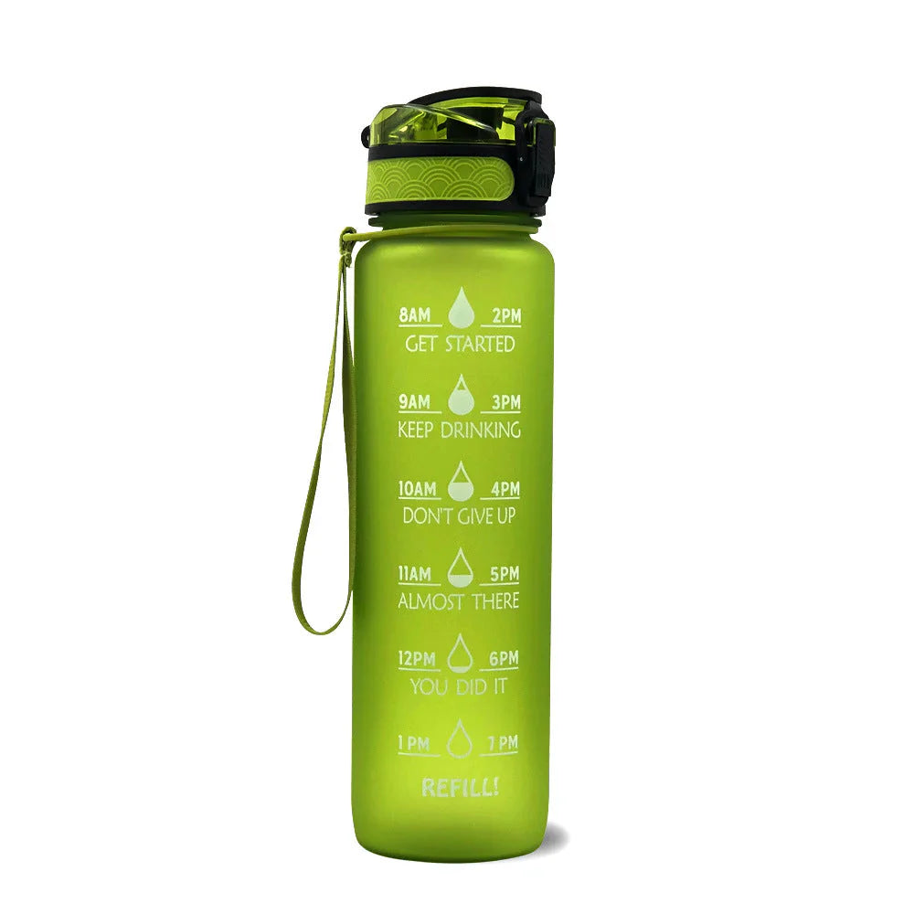 Motivational Hydration Bottle, Time-Track Design
