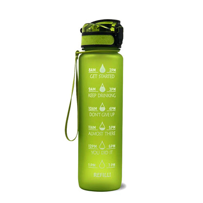 Motivational Hydration Bottle, Time-Track Design