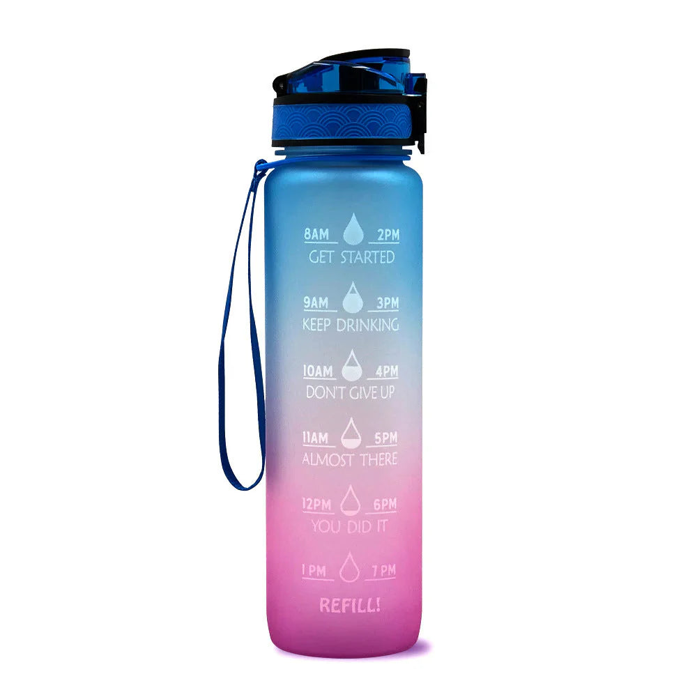 Motivational Hydration Bottle, Time-Track Design