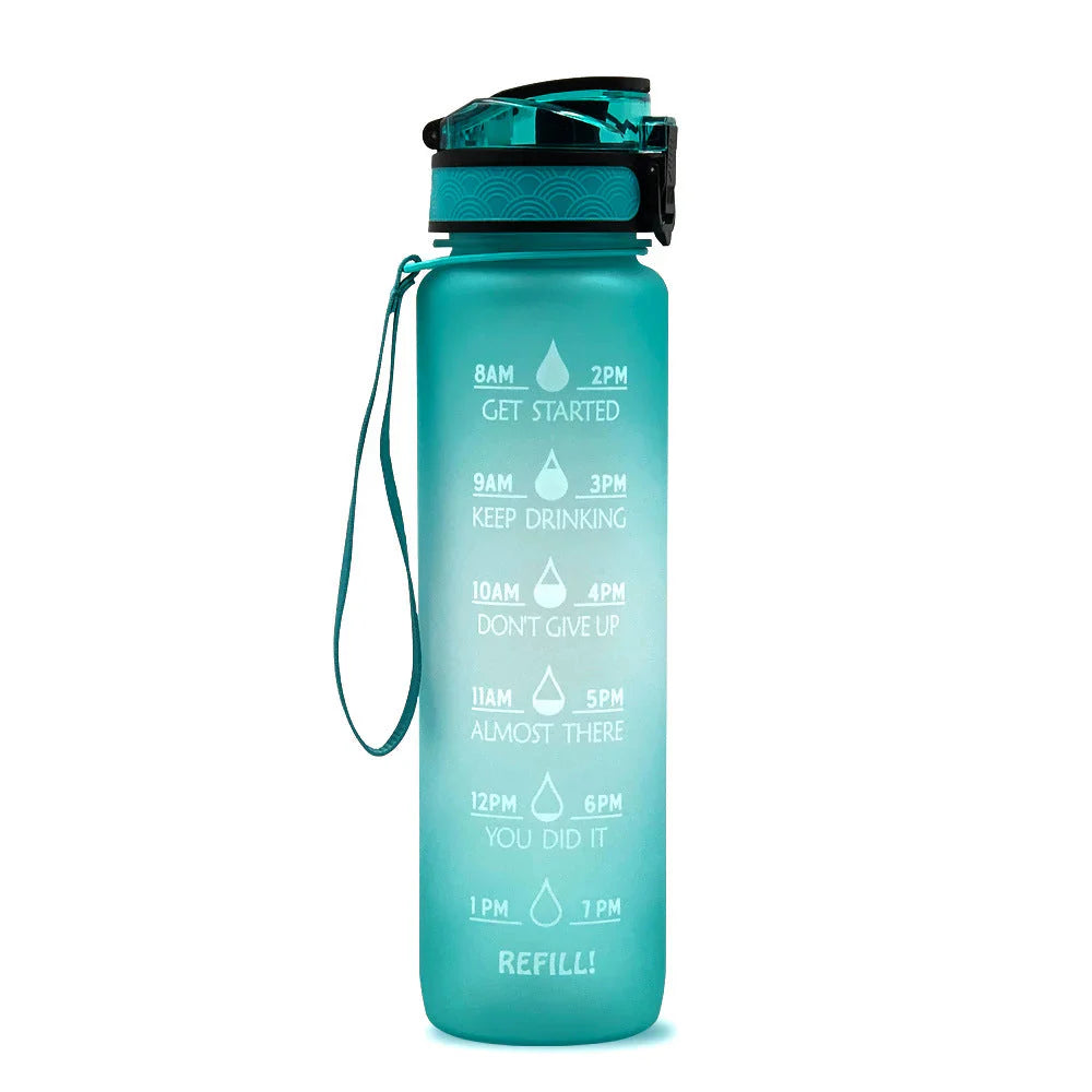 Motivational Hydration Bottle, Time-Track Design