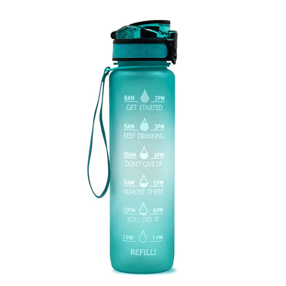 Motivational Hydration Bottle, Time-Track Design