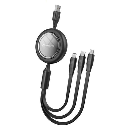Versatile 3-in-1 Charging Cable, Efficient Design