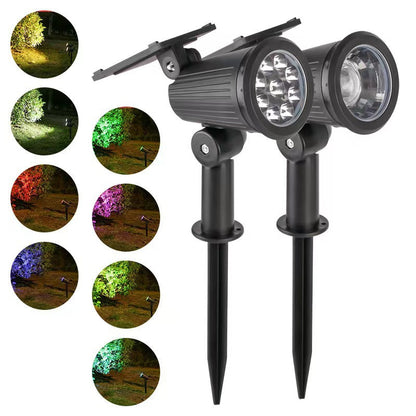 Brightness-Enhanced Solar Spotlight, Garden Illumination