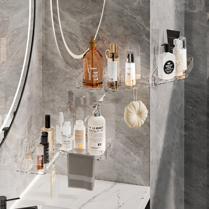 Compact Bathroom Shelf, Foldable Design