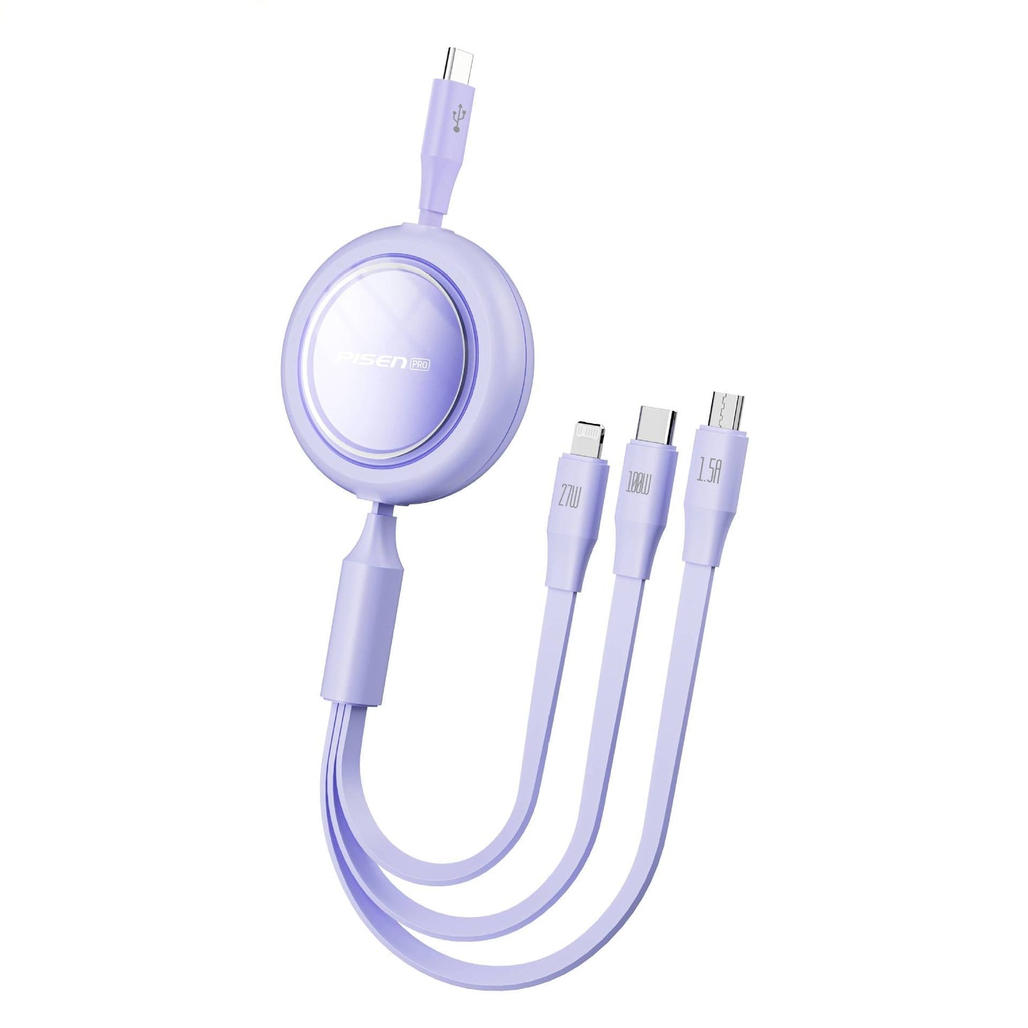 Versatile 3-in-1 Charging Cable, Efficient Design