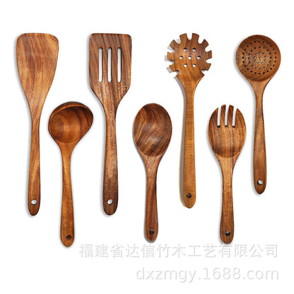 Natural Teak Wood Kitchen Set, Durable Design