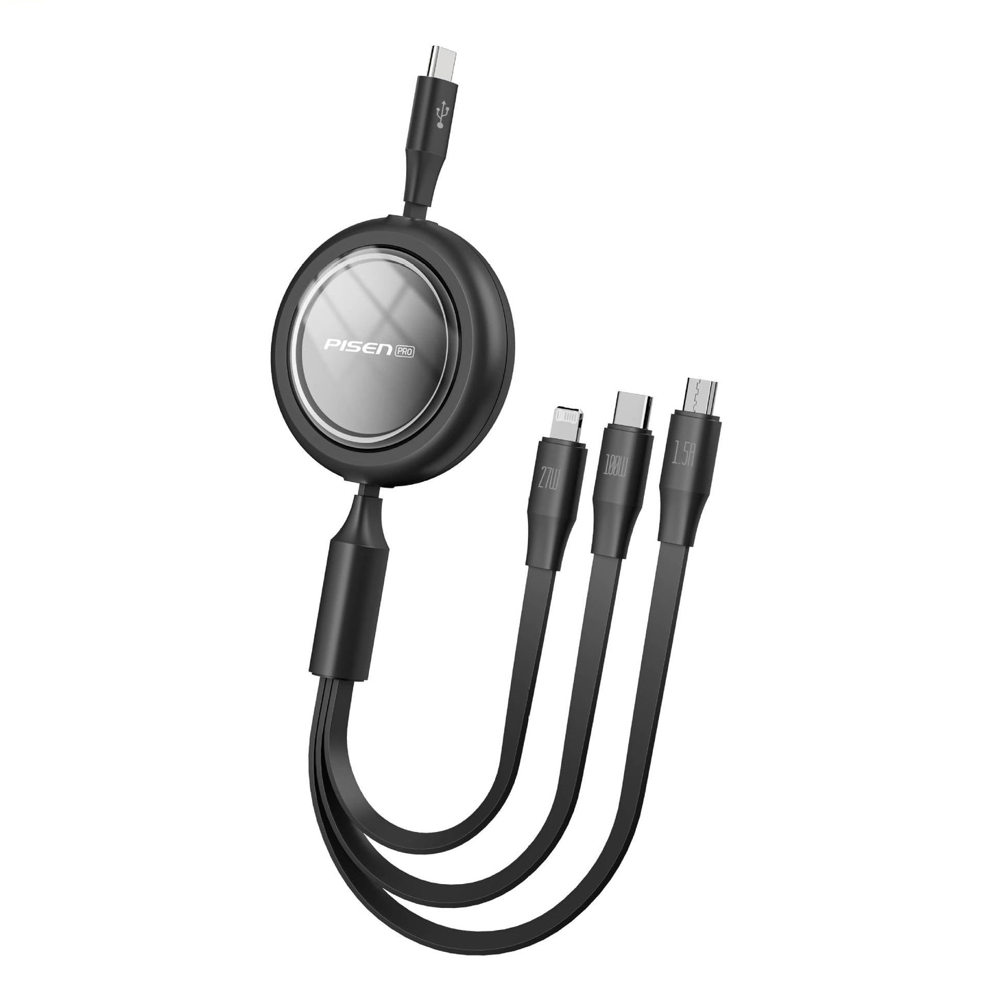 Versatile 3-in-1 Charging Cable, Efficient Design
