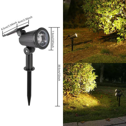 Brightness-Enhanced Solar Spotlight, Garden Illumination