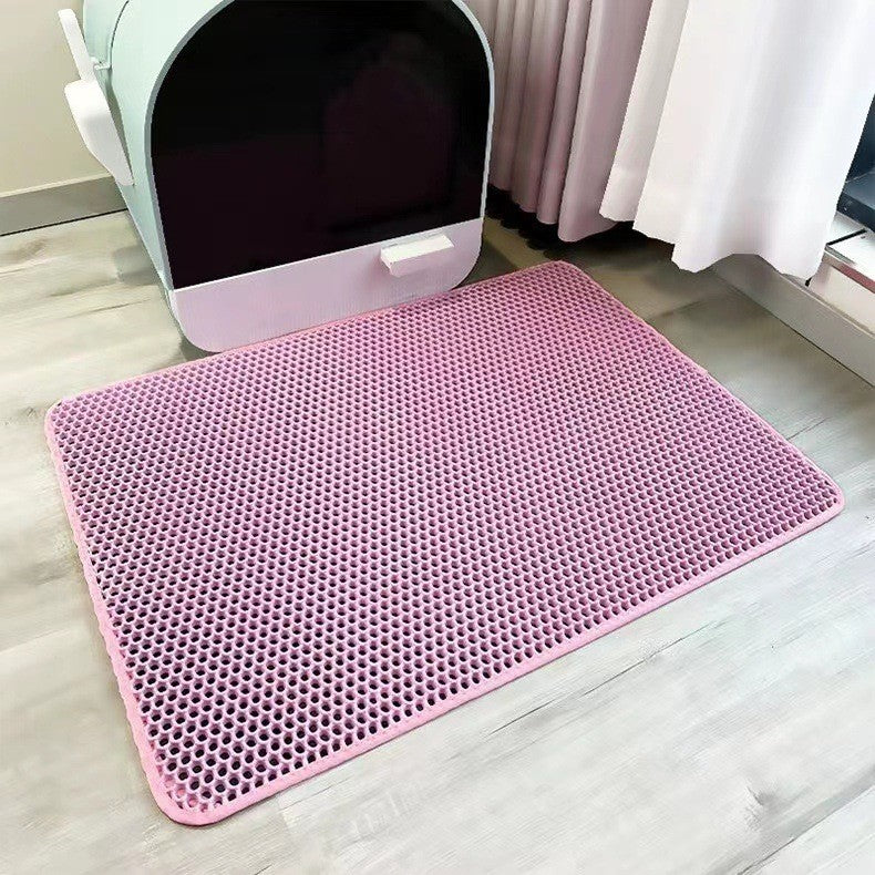 Absorbent Cat Litter Mat, Mess-Reducing