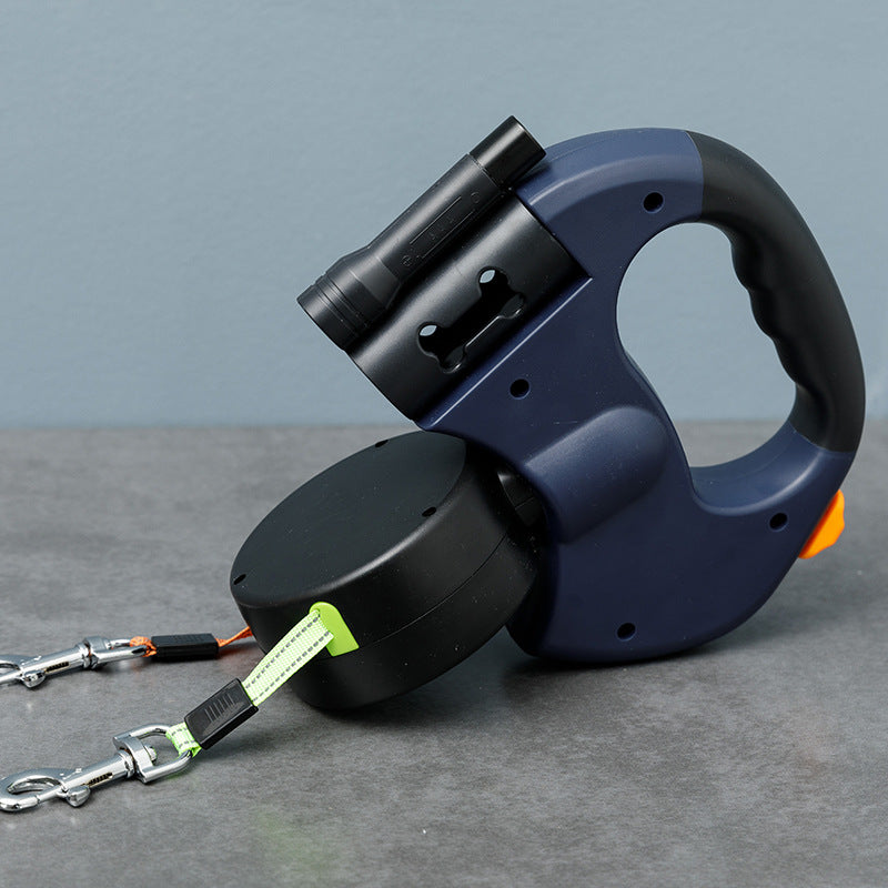 Practical Double Dog Leash, Anti-Tangle Design