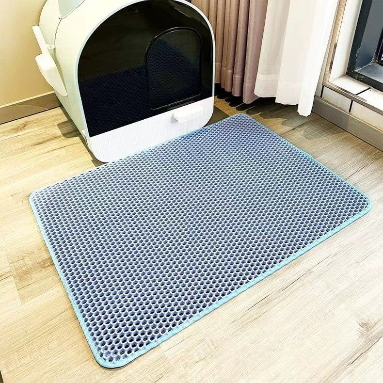 Absorbent Cat Litter Mat, Mess-Reducing