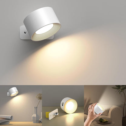 Versatile LED Wall Lamp, 360-Degree Illumination