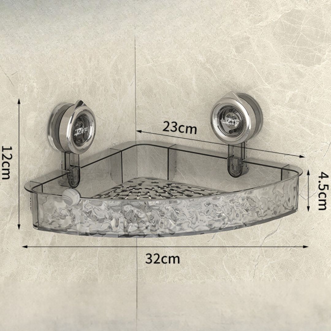 Corner Shelf Organizer, Suction Cup Design