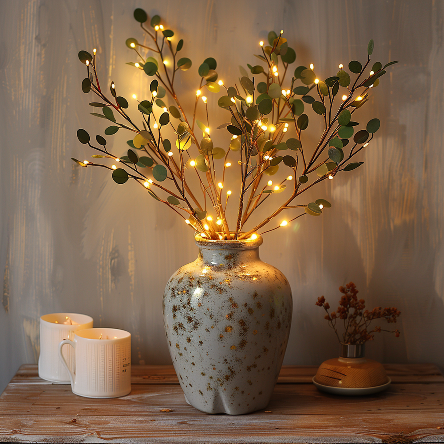 Decorative LED Olive Branch Light  Warm White