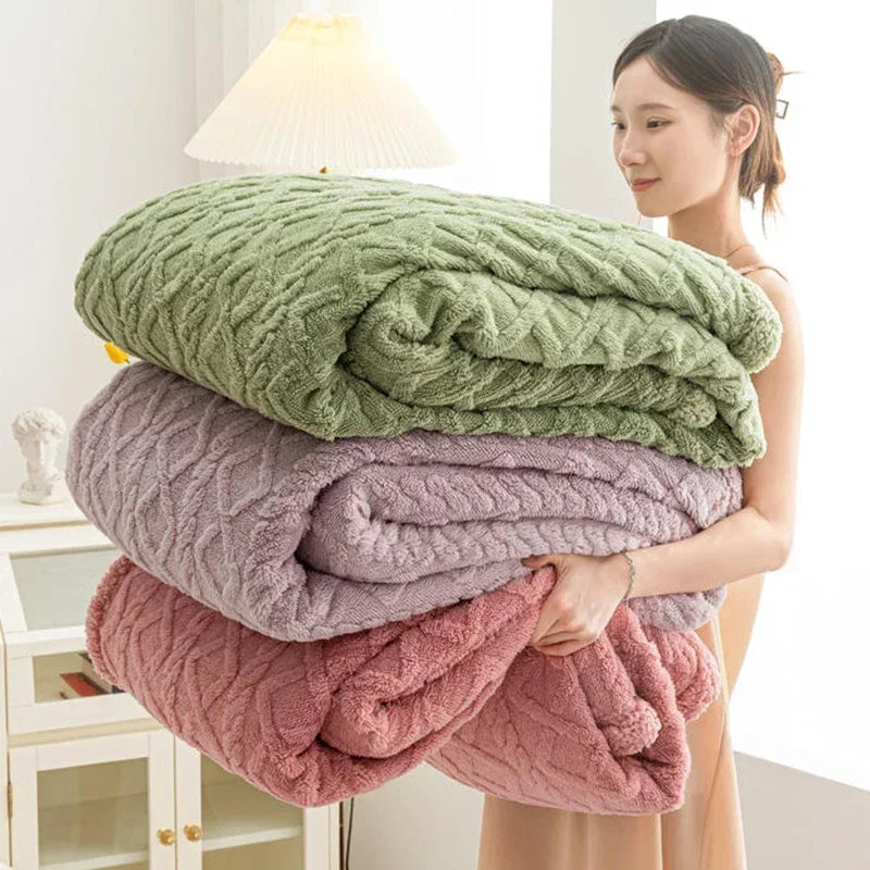 Reversible Plush Blanket, Cozy Design
