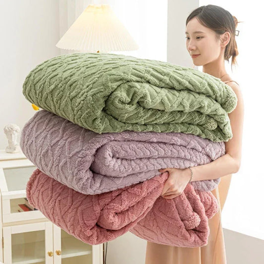 Reversible Plush Blanket, Cozy Design