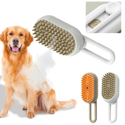 Steam Pet Grooming Brush, Enhanced Care