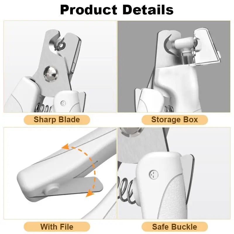 2 in 1 Dog Nail Clipper & Grinder with LED Light