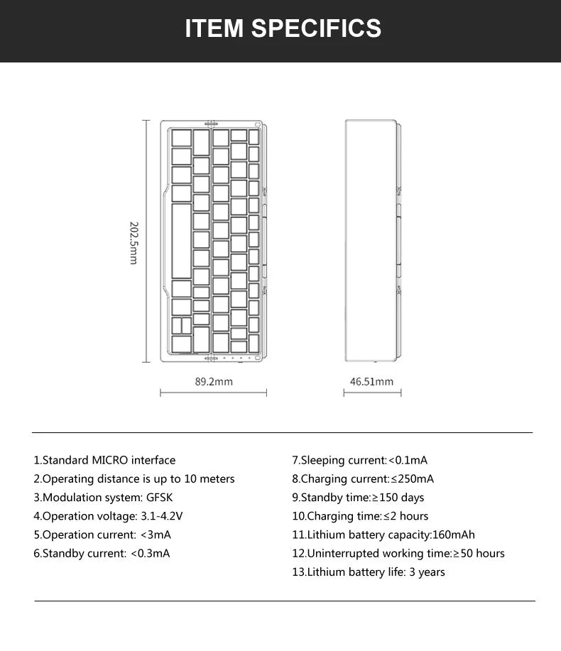 Compact Mini Keyboard, Portable Solution
