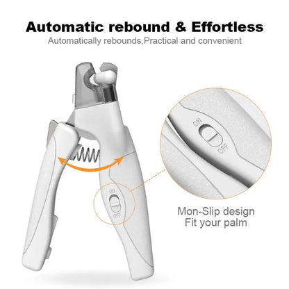 2 in 1 Dog Nail Clipper & Grinder with LED Light