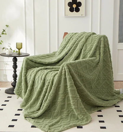 Reversible Plush Blanket, Cozy Design