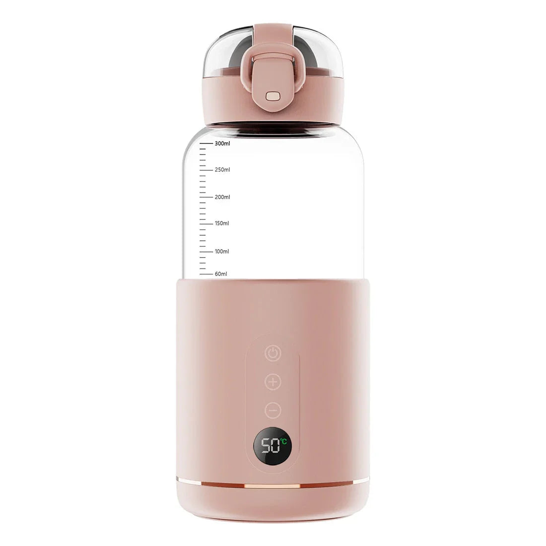 Compact Portable Bottle Warmer, Temperature Displayed